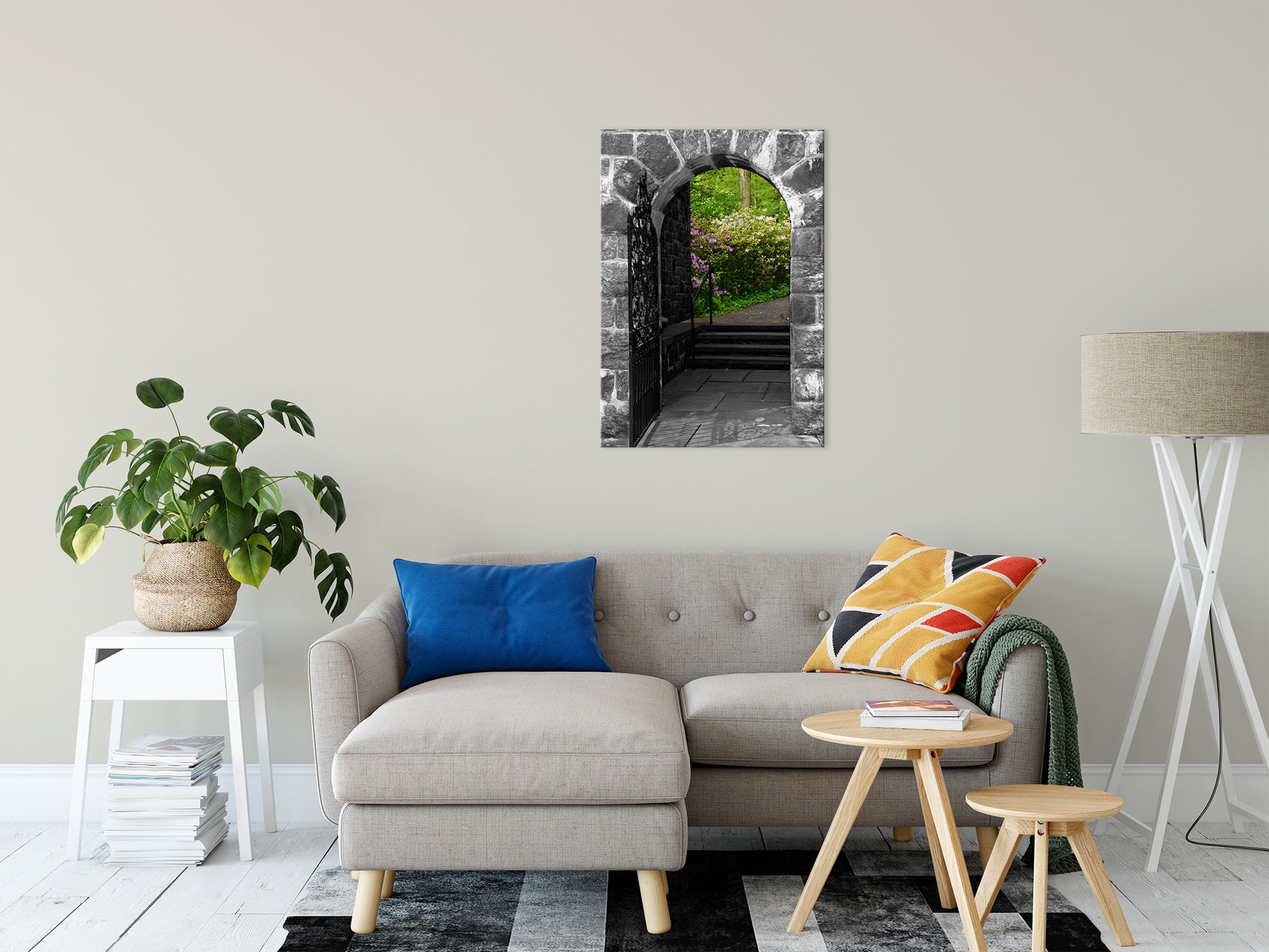 Garden Entryway Nature / Floral Photo Fine Art Canvas Wall Art Prints 24" x 36" - PIPAFINEART