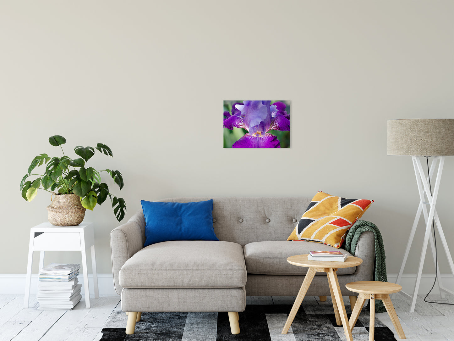 Wayfair Wall Decor For Bedroom: Glowing Iris Nature / Floral Photo Fine Art Canvas Wall Art Prints 16" x 20" - PIPAFINEART