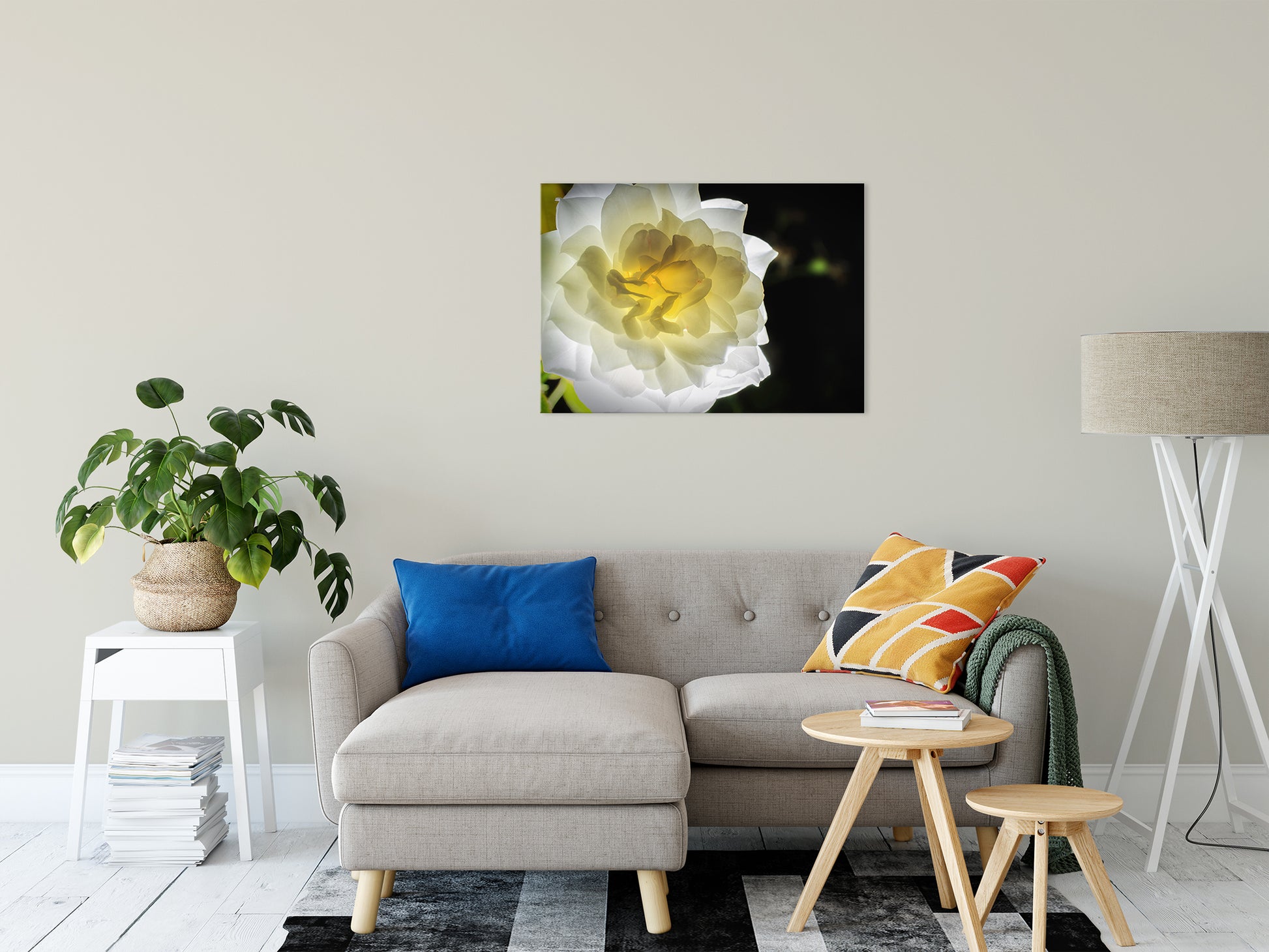 Glowing Rose 2 Nature / Floral Photo Fine Art Canvas Wall Art Prints 24" x 36" - PIPAFINEART