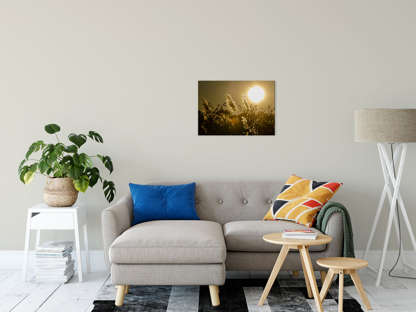 Golden Marsh Weeds Botanical / Nature Photo Fine Art Canvas Wall Art Prints 20" x 24" - PIPAFINEART