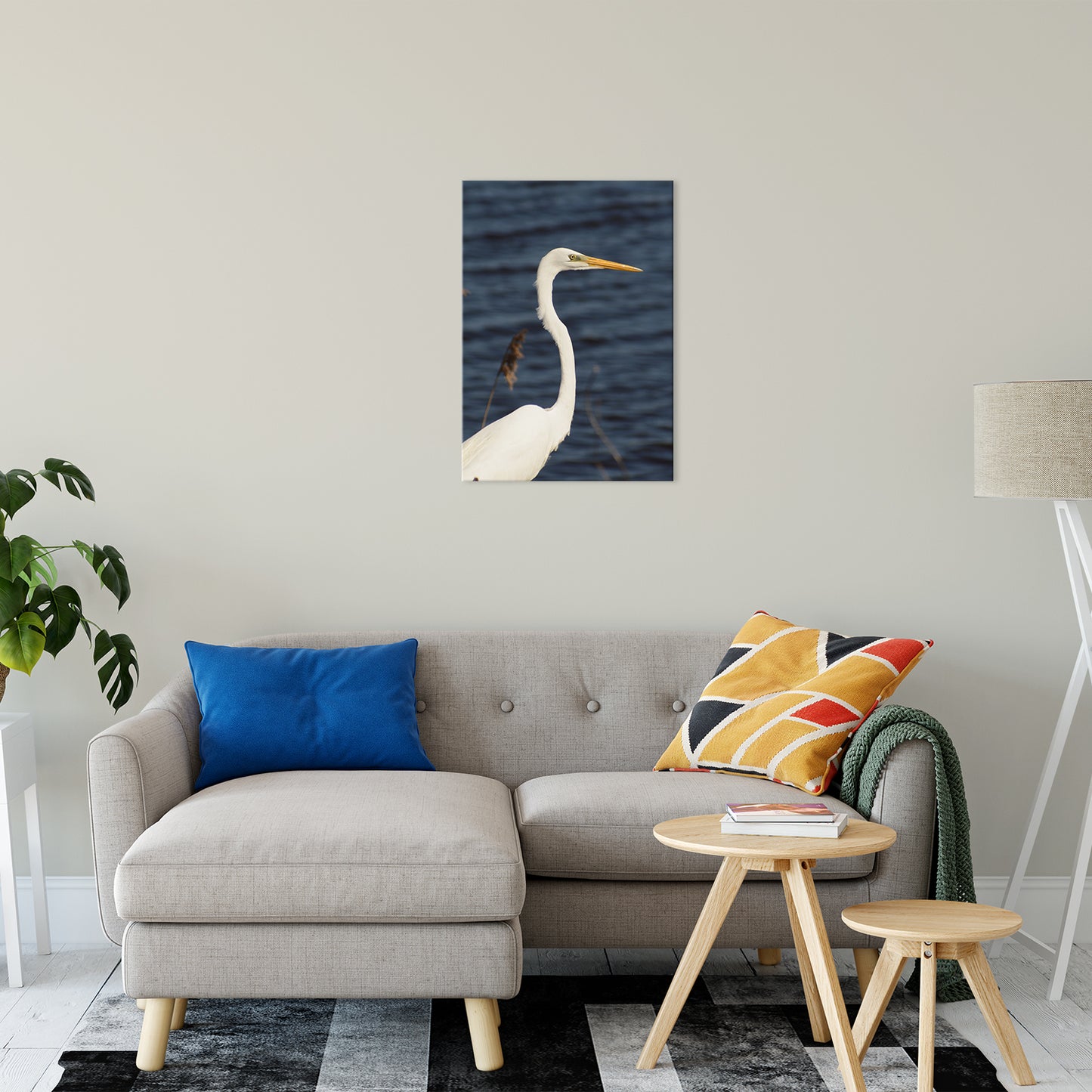 Great White Egret Animal / Wildlife Photograph Fine Art Canvas & Unframed Wall Art Prints 20" x 30" / Canvas Fine Art - PIPAFINEART