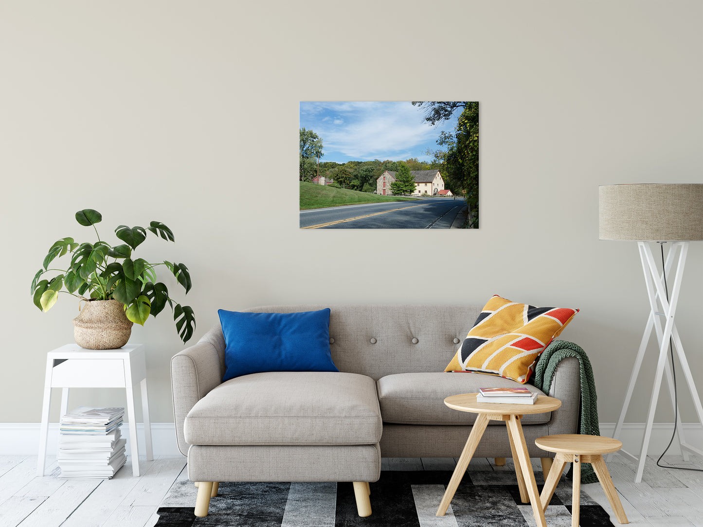 Greenbank Mill Summer Rural Landscape Photo Fine Art Canvas Wall Art Prints 24" x 36" - PIPAFINEART