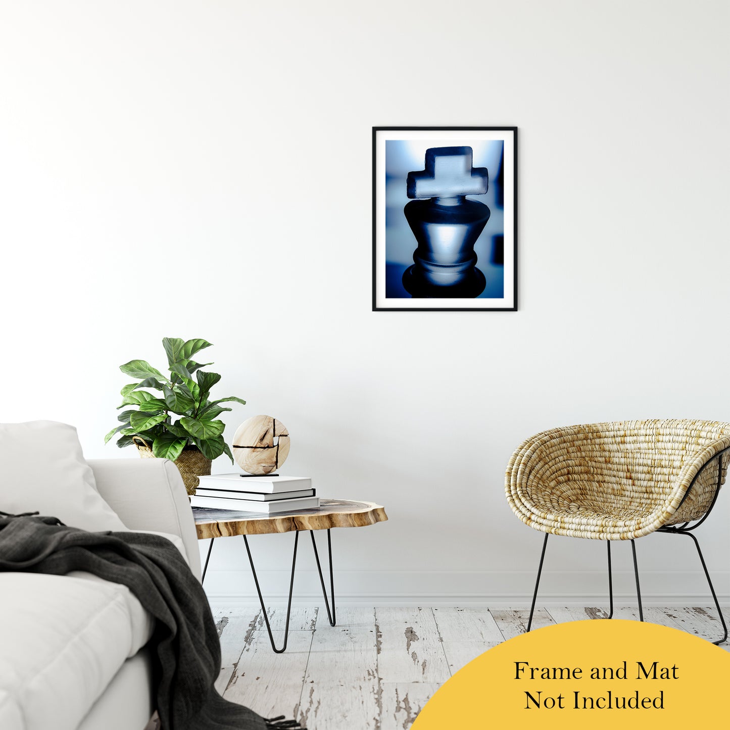 Heads of Kings Blue Abstract Photo Fine Art Canvas & Unframed Wall Art Prints 20" x 24" / Classic Paper - Unframed - PIPAFINEART