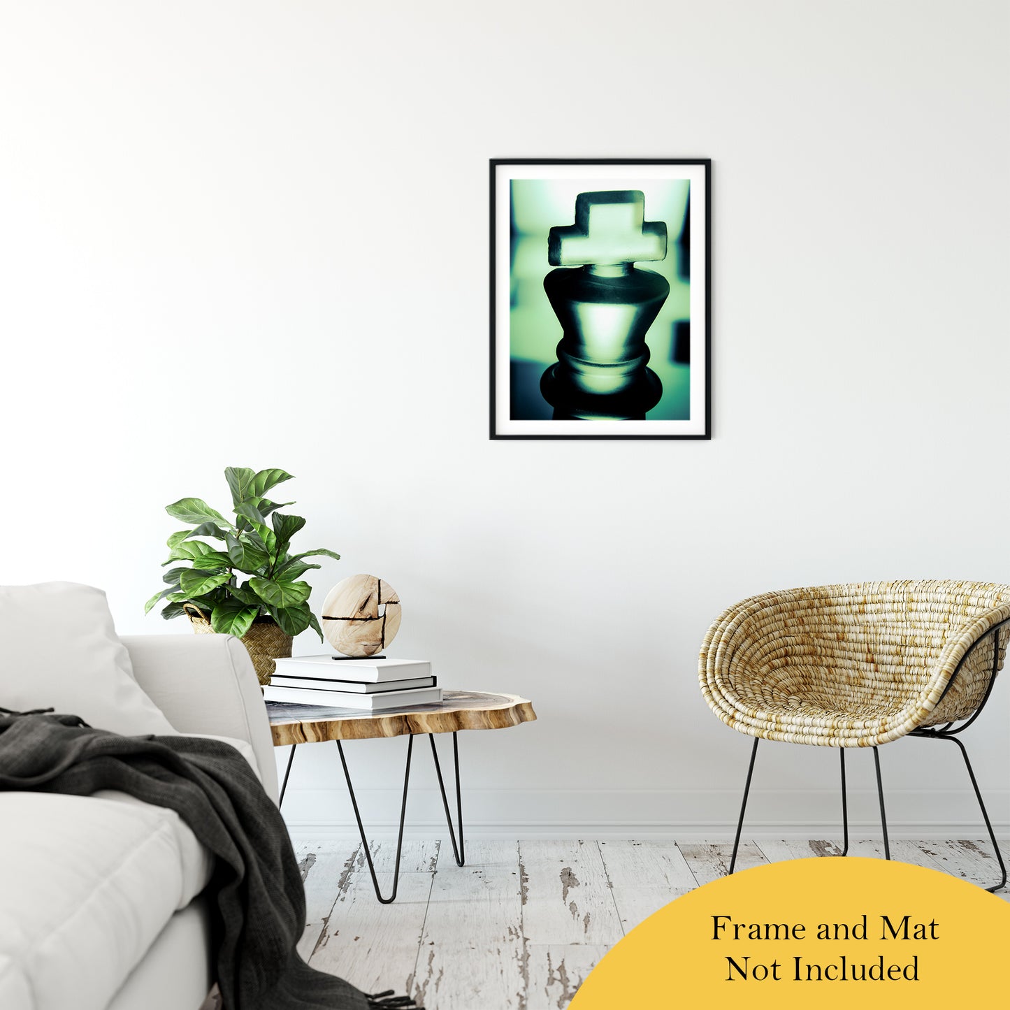 Heads of Kings in Green Abstract Photo Fine Art Canvas & Unframed Wall Art Prints 20" x 30" / Classic Paper - Unframed - PIPAFINEART