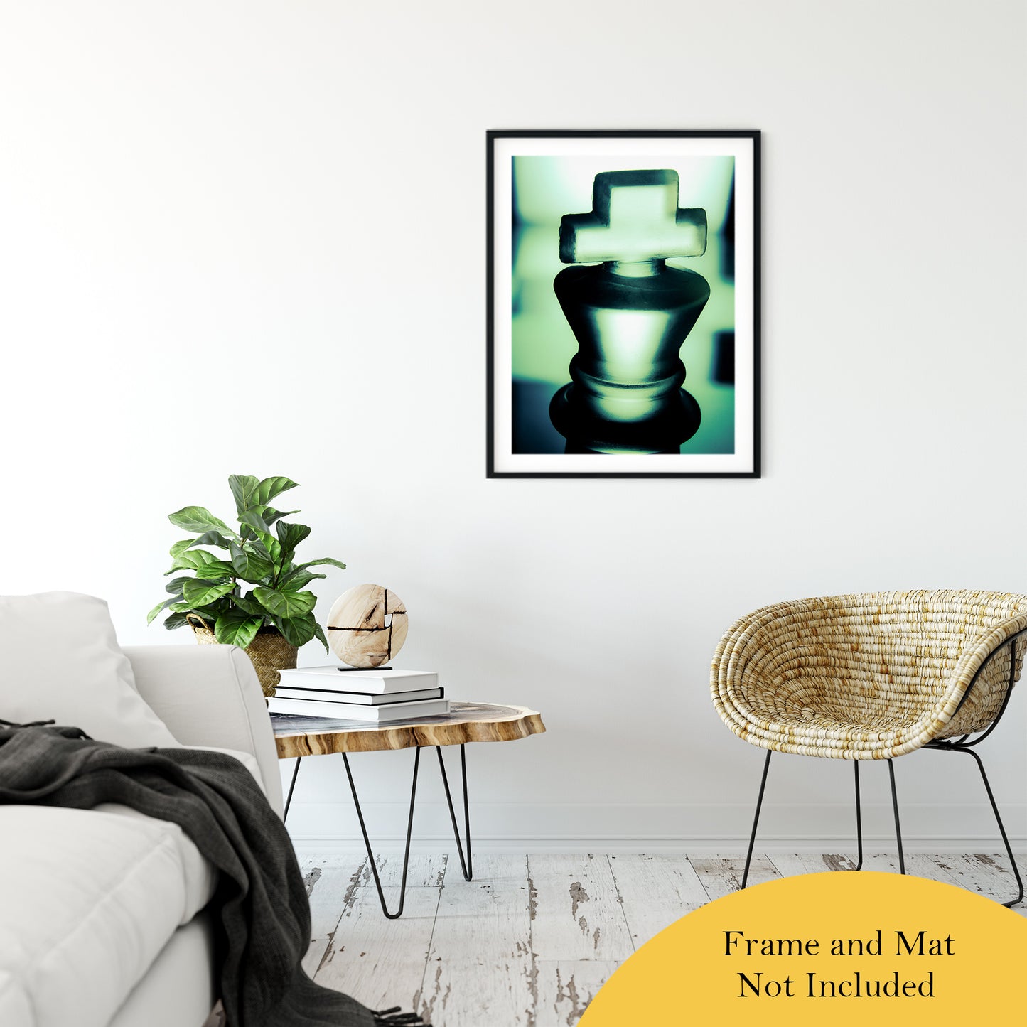 Heads of Kings in Green Abstract Photo Fine Art Canvas & Unframed Wall Art Prints 24" x 36" / Classic Paper - Unframed - PIPAFINEART