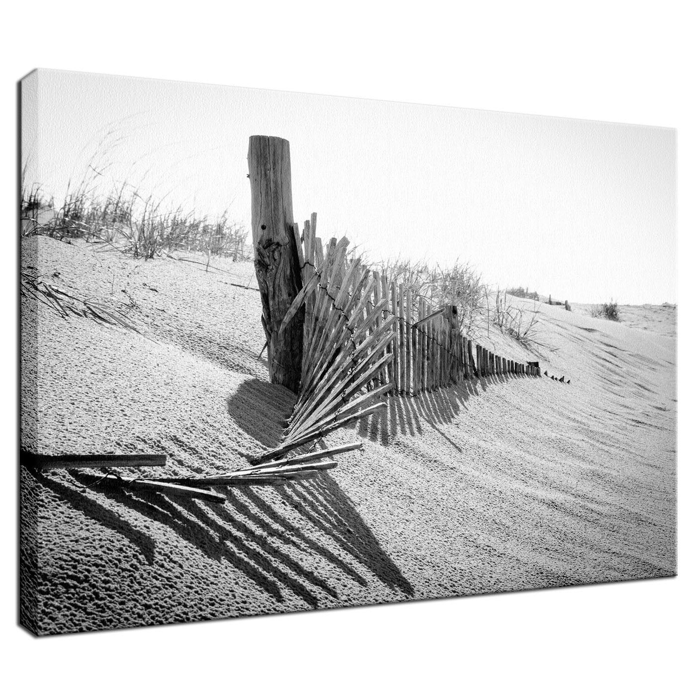 High Key Dunes Coastal Landscape Photograph Fine Art Canvas Wall Art Prints - PIPAFINEART