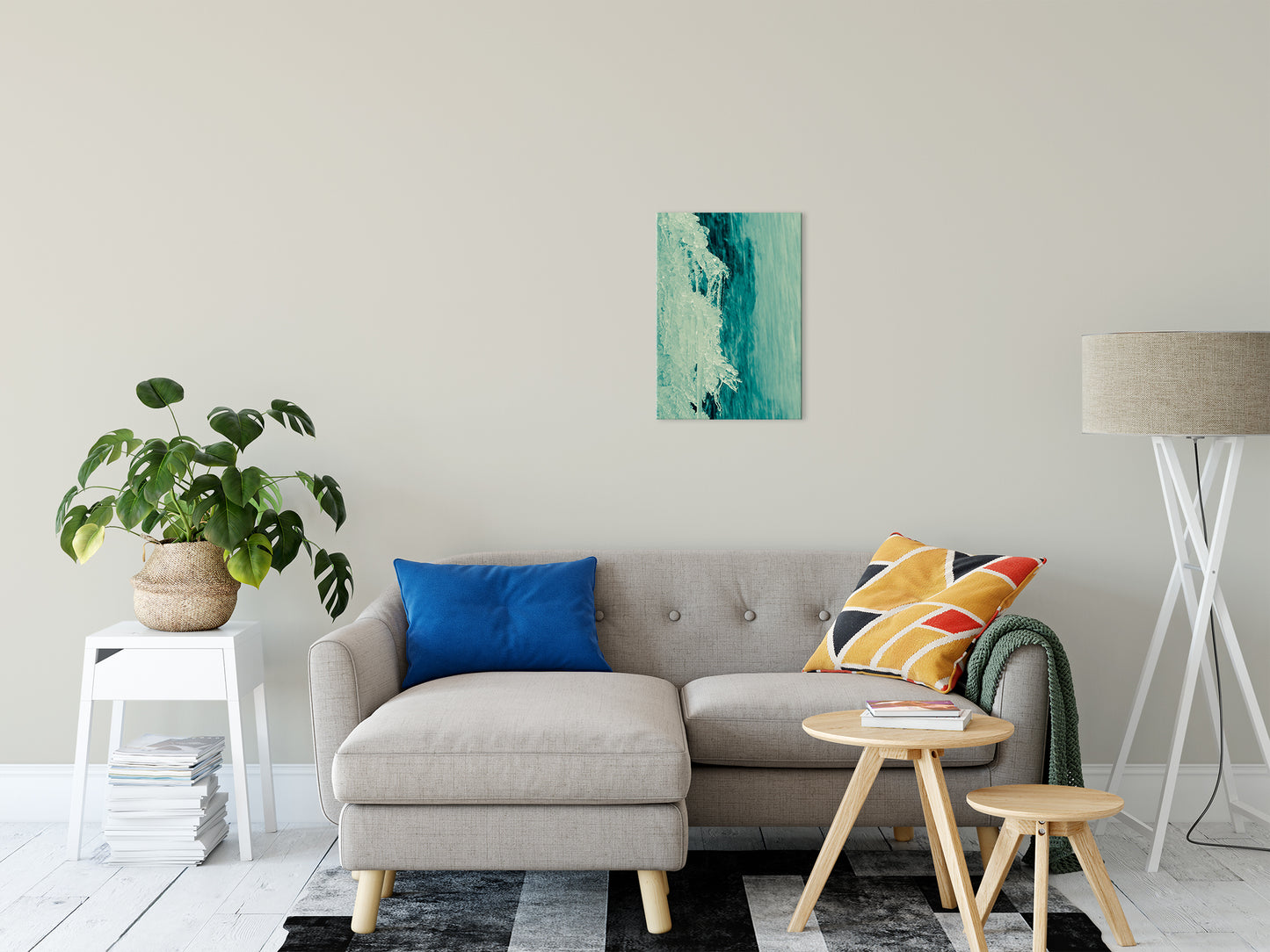 Ice and Falls Nature Photo Fine Art Canvas Wall Art Prints 16" x 20" - PIPAFINEART