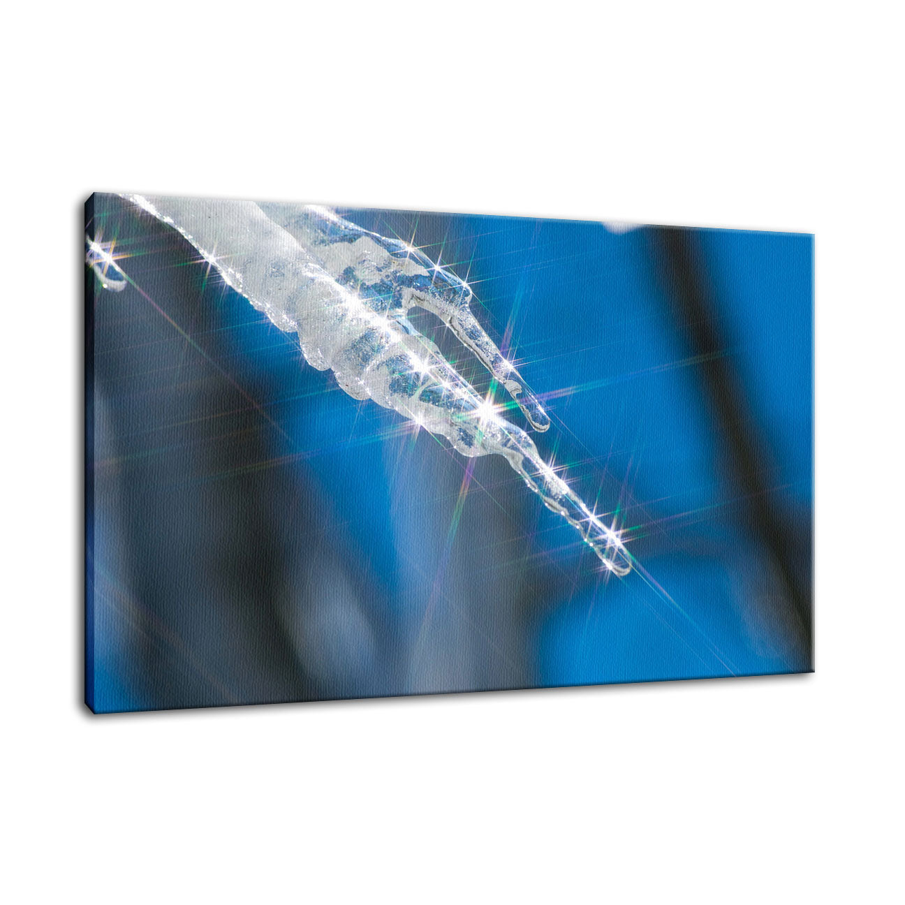 Icicle Nature Photo Fine Art Canvas Wall Art Prints - PIPAFINEART