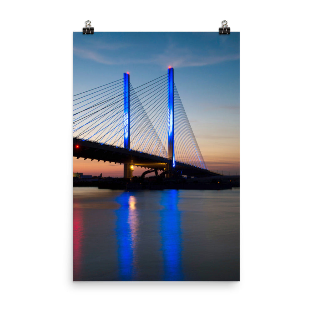 Indian River Bridge 2 Urban Landscape Loose Unframed Wall Art Prints - PIPAFINEART