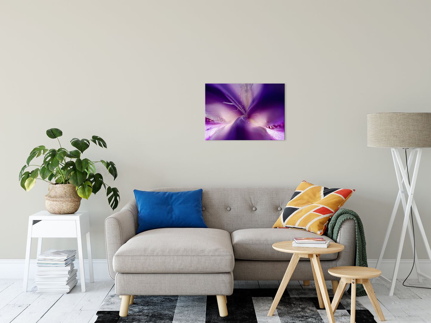 Iris Center Petals Nature / Floral Photo Fine Art Canvas Wall Art Prints 20" x 24" - PIPAFINEART