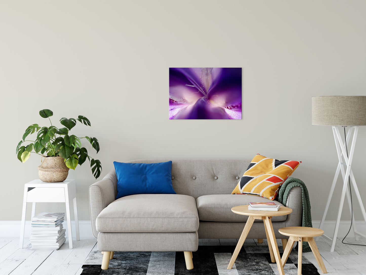 Iris Center Petals Nature / Floral Photo Fine Art Canvas Wall Art Prints 20" x 30" - PIPAFINEART