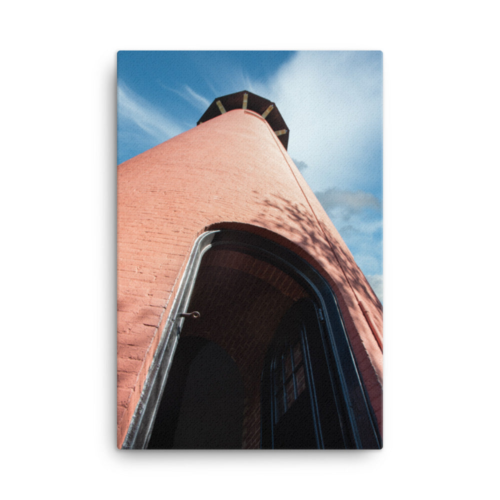 Jupiter Lighthouse Against Sky Color Coastal Architectural Photo Canvas Wall Art Print