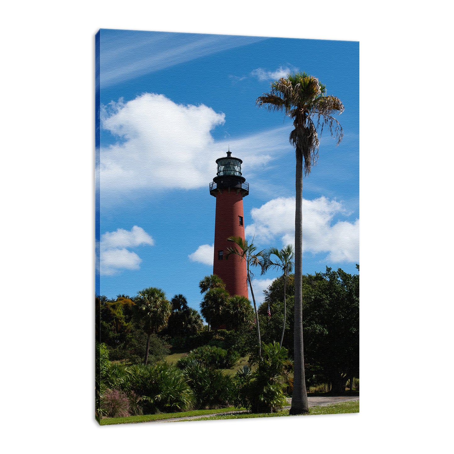 Jupiter Lighthouse Color Coastal Landscape Photo Fine Art Canvas Wall Art Prints - PIPAFINEART