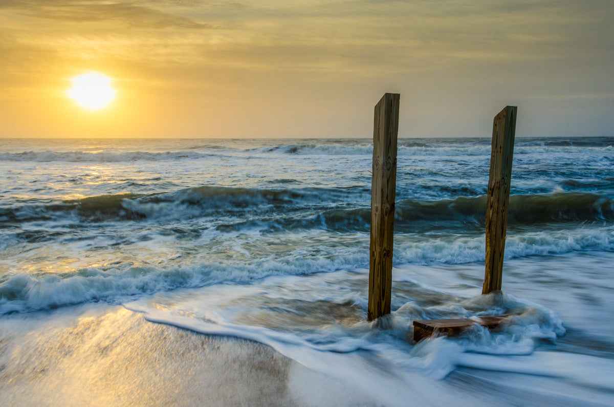 Kissed by the Sea Coastal Landscape Photo Fine Art Canvas Wall Art Prints