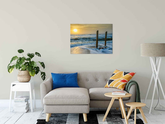 Kissed by the Sea Coastal Landscape Photo Fine Art Canvas Wall Art Prints