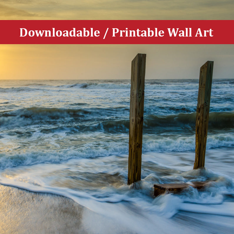 Kissed by the Sea Landscape Photo DIY Wall Decor Instant Download Print - Printable - PIPAFINEART