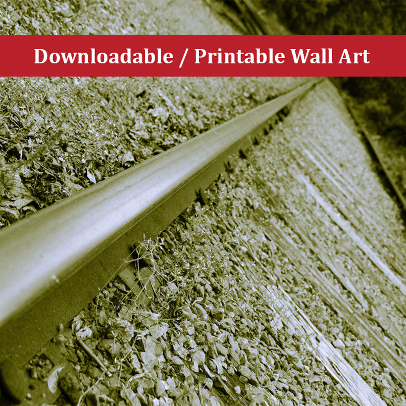 Lonely Rails Landscape Photo DIY Wall Decor Instant Download Print - Printable - PIPAFINEART