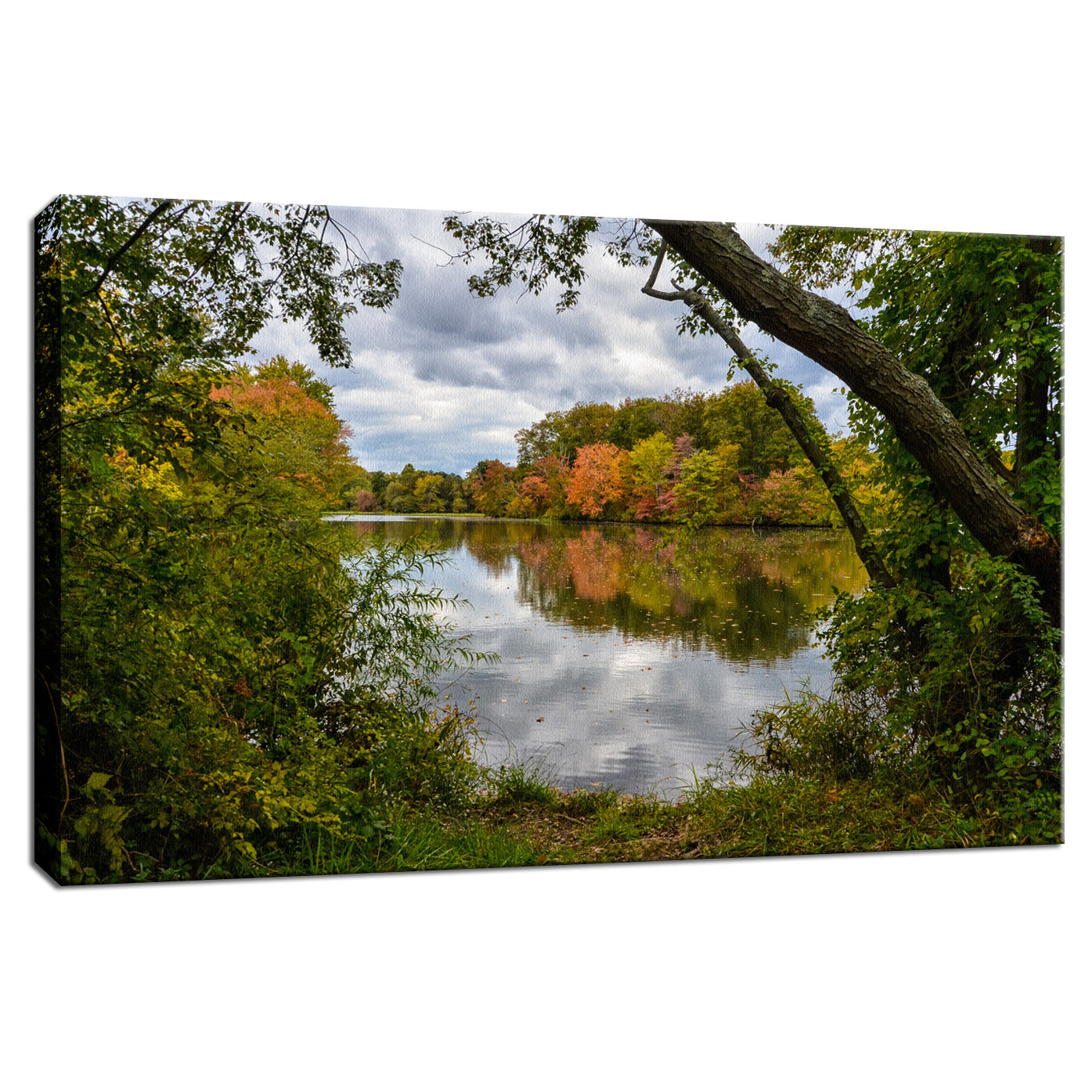 Lost In Autumn Color Landscape Photo Fine Art Canvas Wall Art Prints - PIPAFINEART