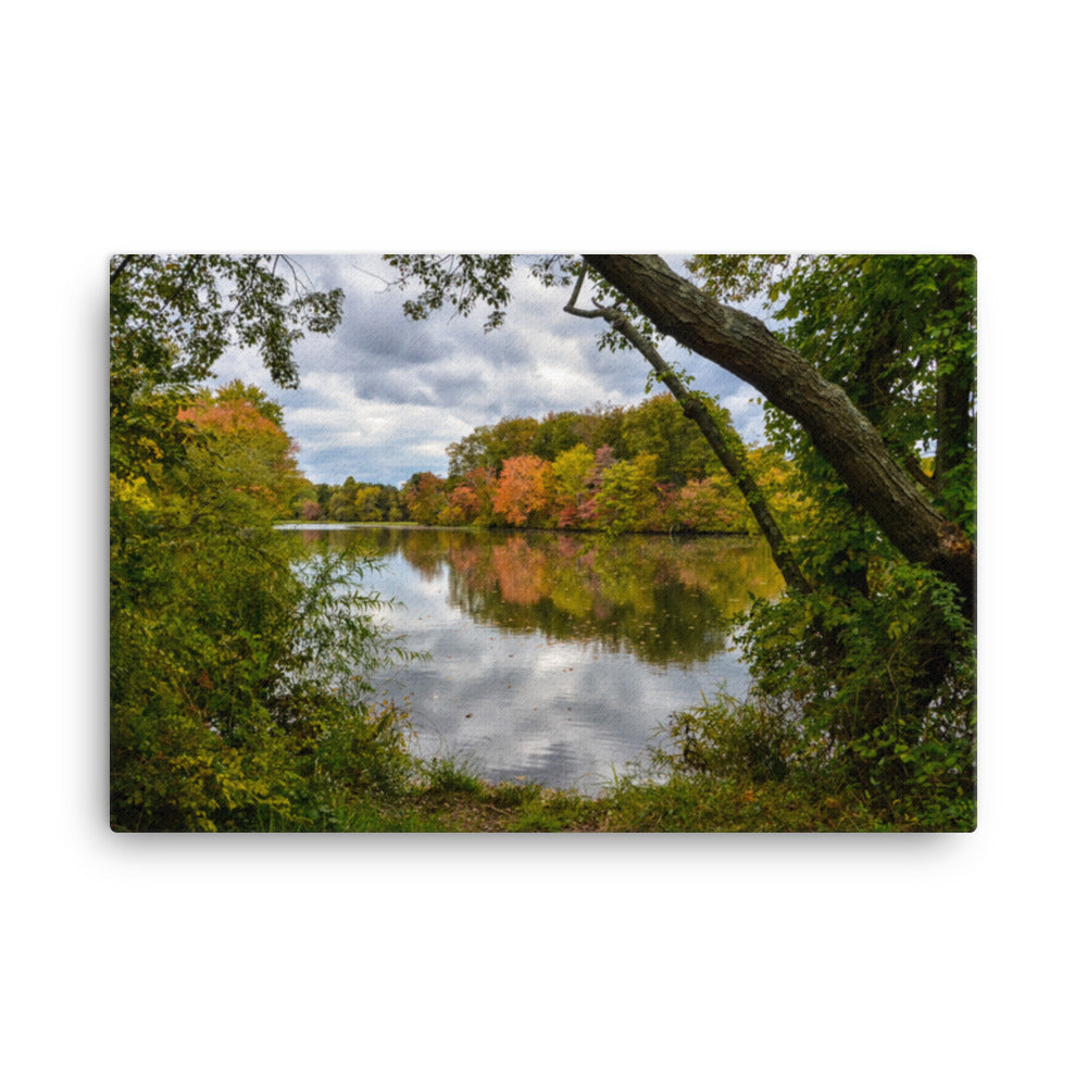 Lost in Autumn Color Rural Landscape Canvas Wall Art Prints