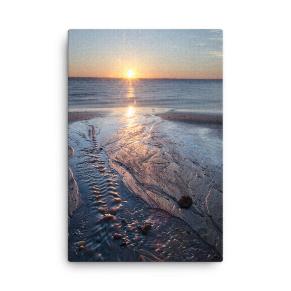 Low Tide Ravine Coastal Landscape Canvas Wall Art Prints