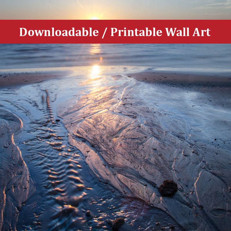 Low Tide Ravine Landscape Photo DIY Wall Decor Instant Download Print - Printable - PIPAFINEART