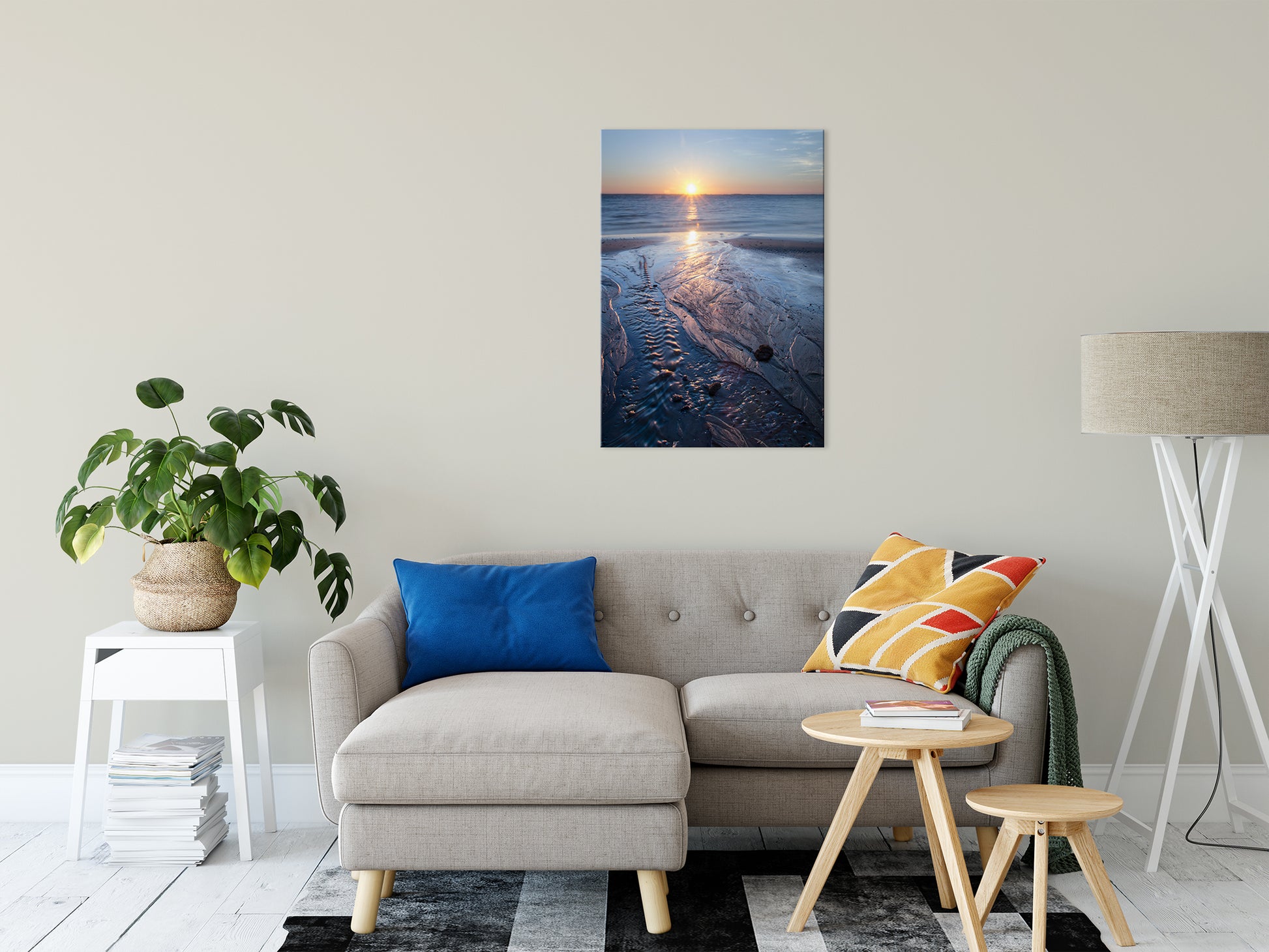 Low Tide Ravine Landscape Photographs Fine Art Canvas Wall Art Prints 24" x 36" - PIPAFINEART