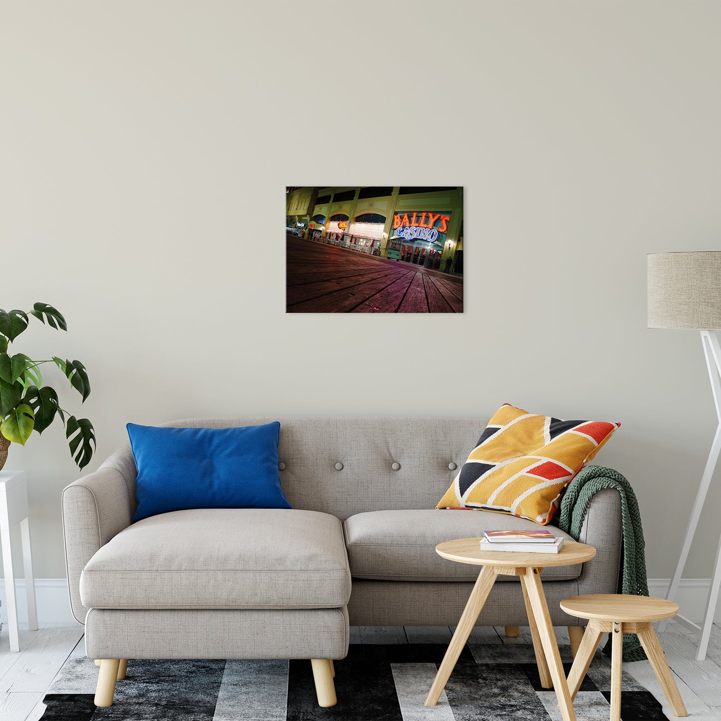 Low on the Boards Night Photo Fine Art Canvas Wall Art Prints 20" x 24" - PIPAFINEART