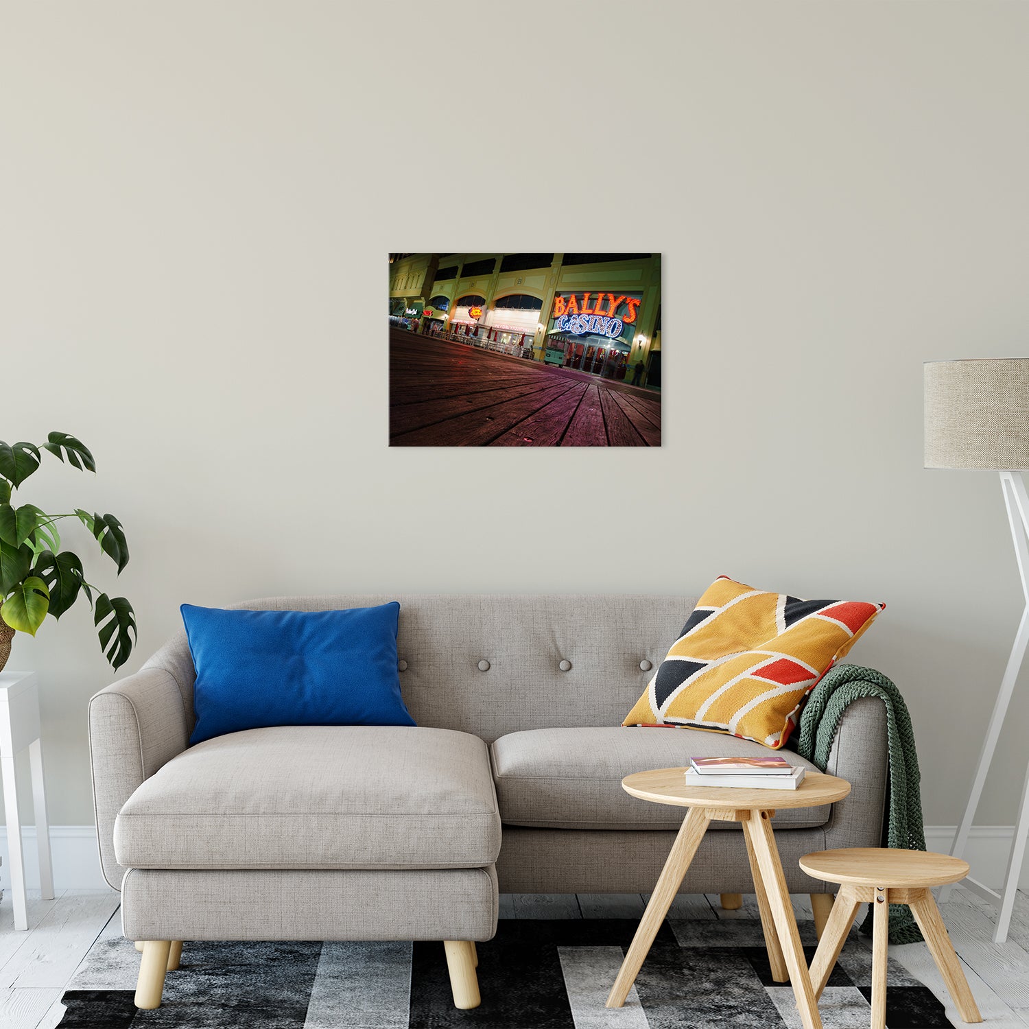 Low on the Boards Night Photo Fine Art Canvas Wall Art Prints 20" x 30" - PIPAFINEART