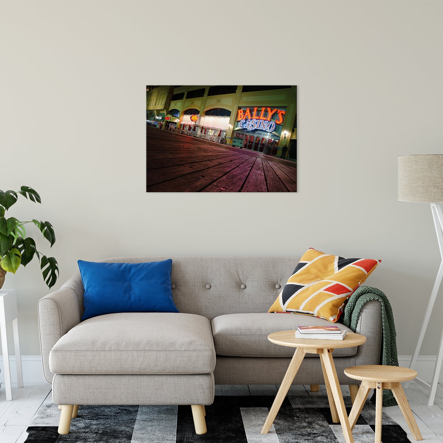 Low on the Boards Night Photo Fine Art Canvas Wall Art Prints 24" x 36" - PIPAFINEART