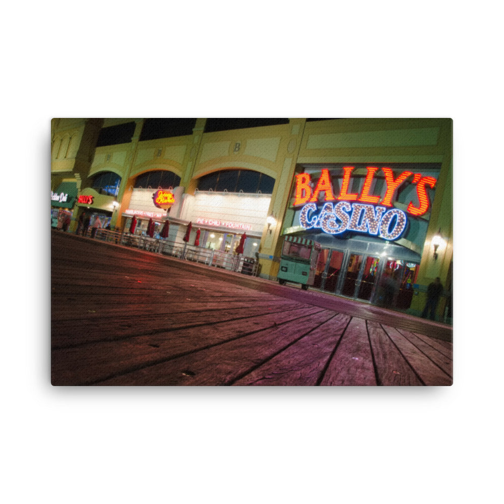 Low on the Boards Urban Landscape Traditional Canvas Wall Art Print
