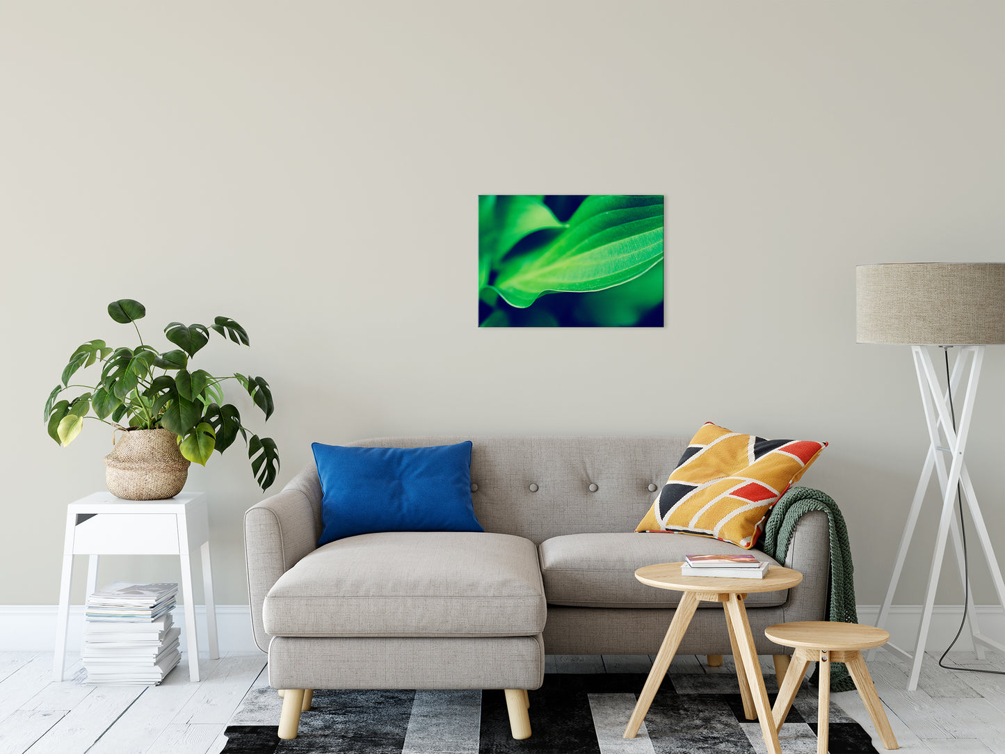 Mellow Hosta Leaves Botanical / Nature Photo Fine Art Canvas Wall Art Prints 20" x 24" - PIPAFINEART
