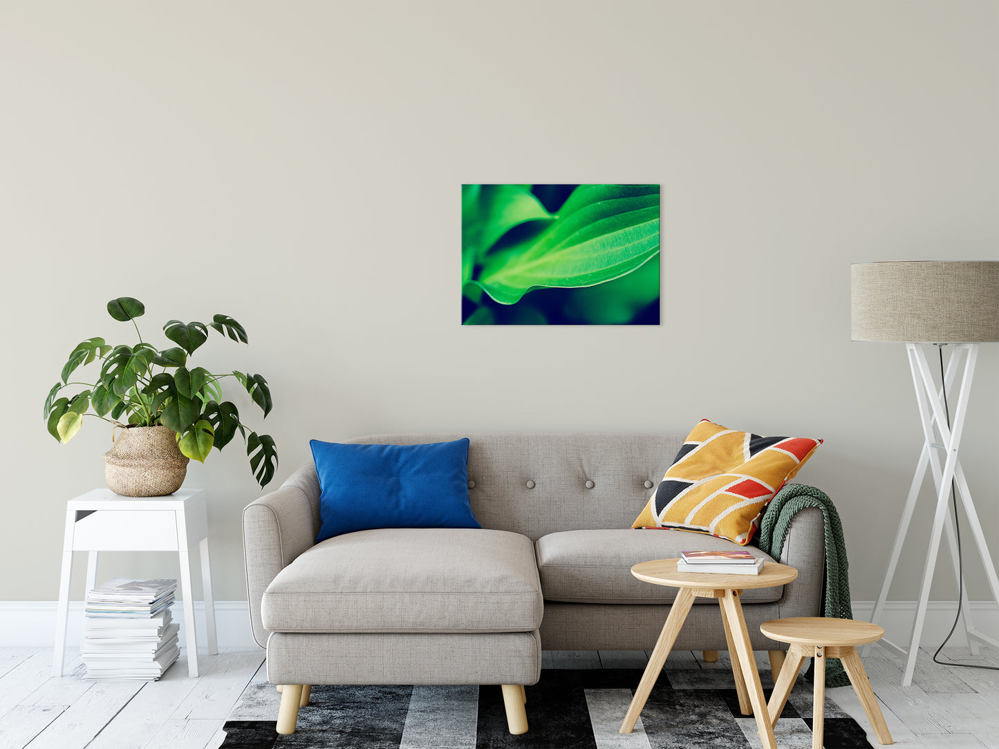 Mellow Hosta Leaves Botanical / Nature Photo Fine Art Canvas Wall Art Prints 20" x 30" - PIPAFINEART