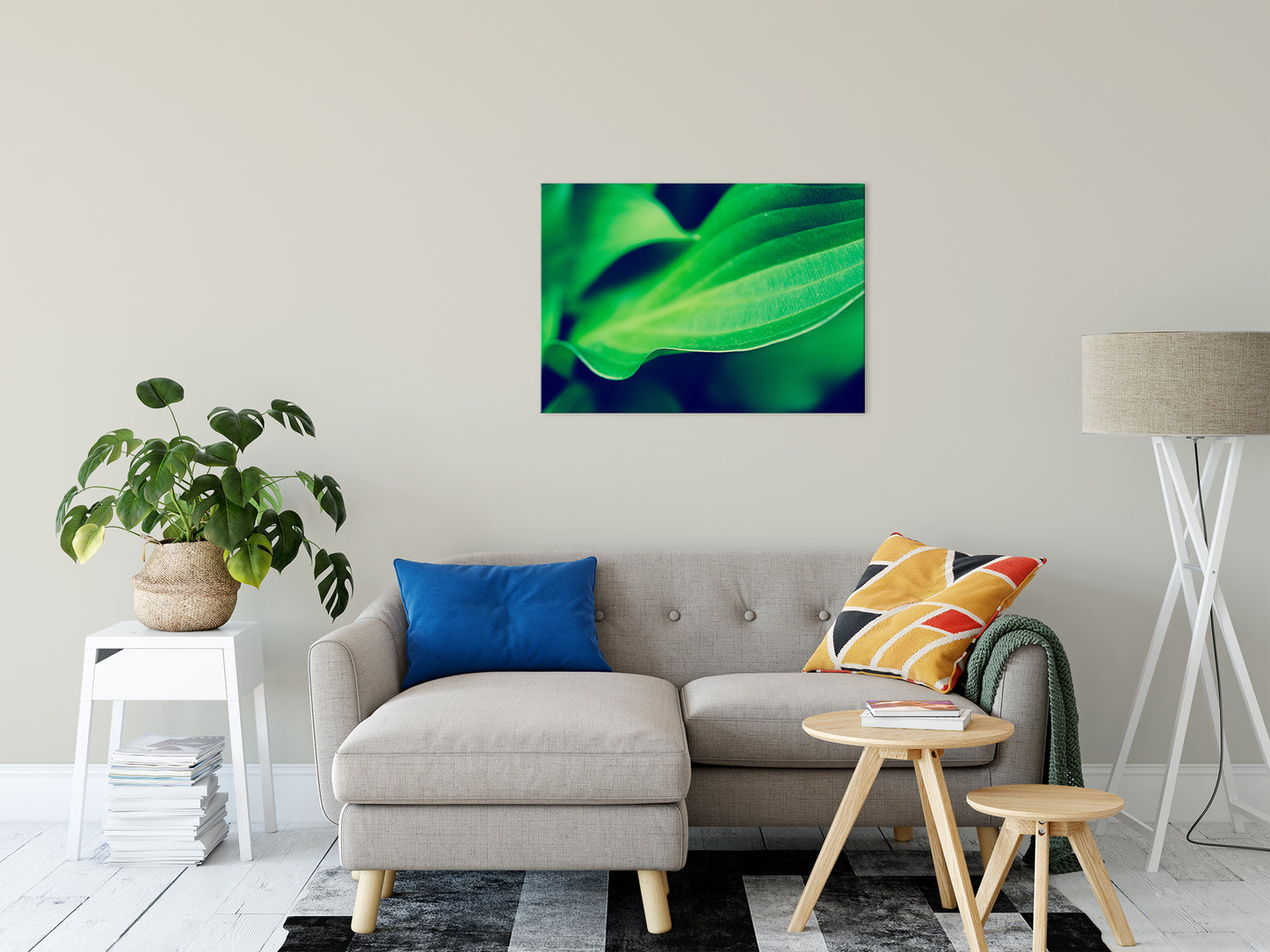 Mellow Hosta Leaves Botanical / Nature Photo Fine Art Canvas Wall Art Prints 24" x 36" - PIPAFINEART