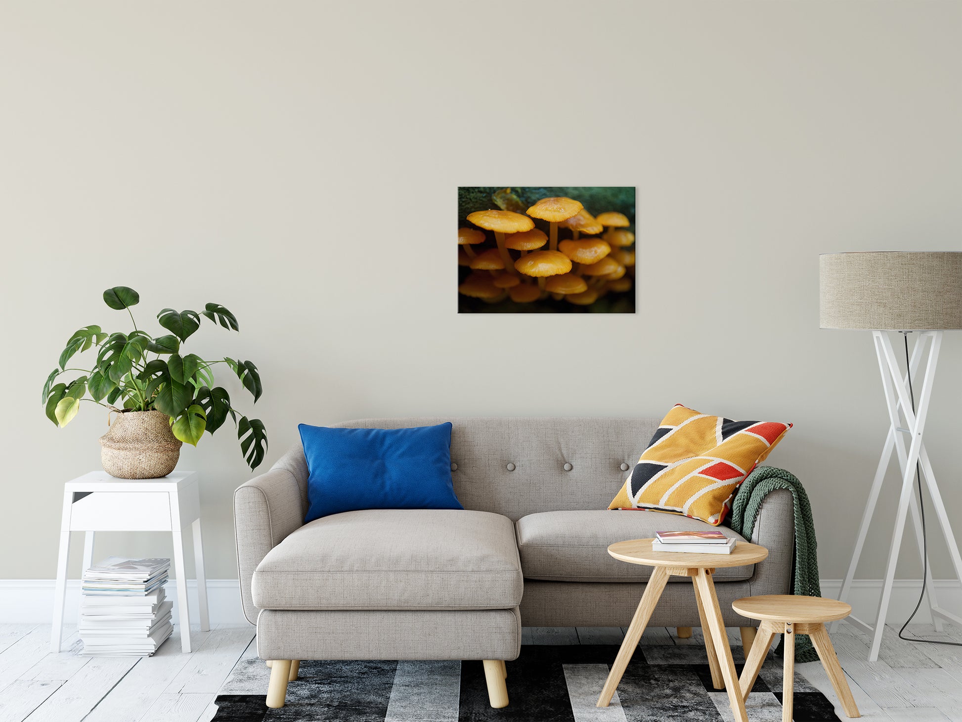 Mushroom Family Botanical / Nature Photo Fine Art Canvas Wall Art Prints 20" x 24" - PIPAFINEART