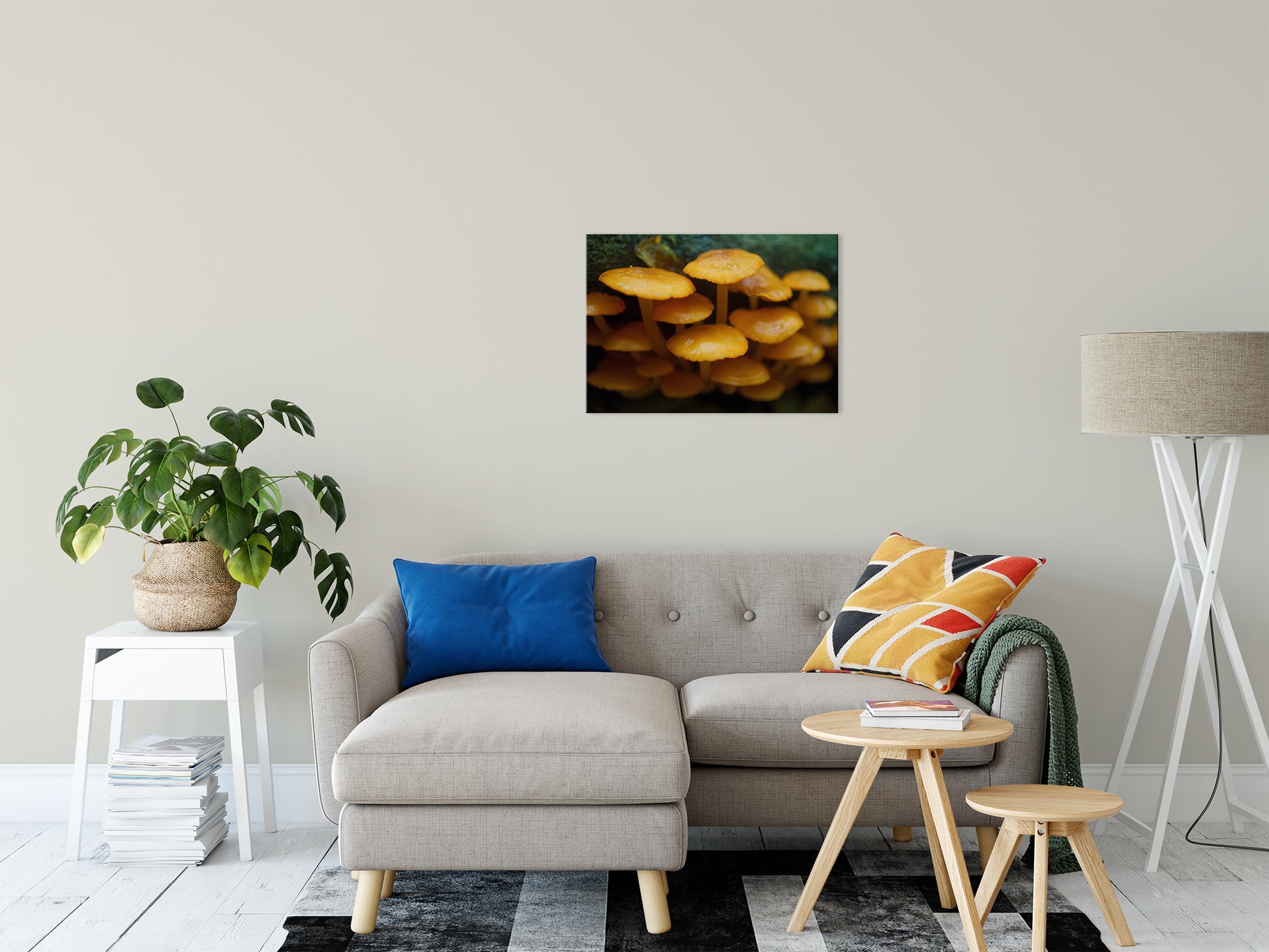 Mushroom Family Botanical / Nature Photo Fine Art Canvas Wall Art Prints 20" x 30" - PIPAFINEART