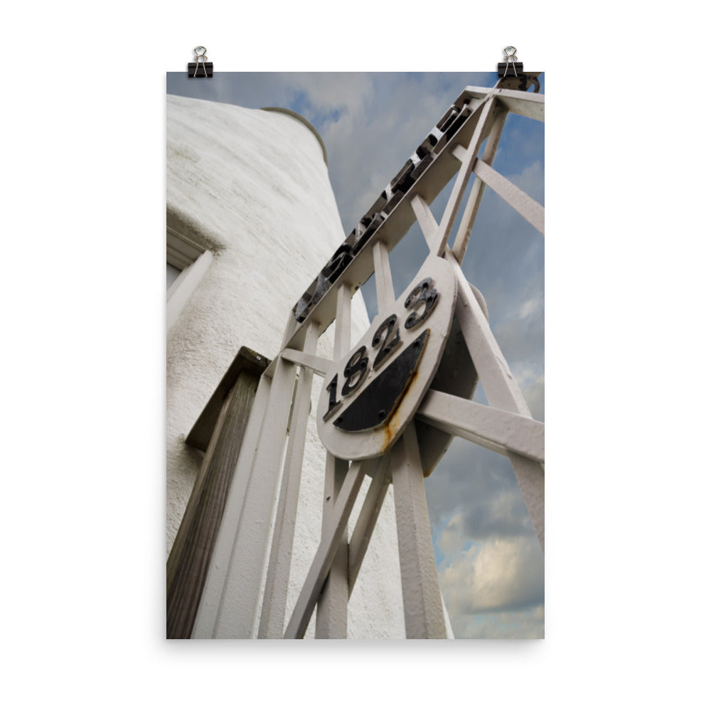 Ocracoke Island Lighthouse Against Sky Architectural Photograph Loose Wall Art Prints
