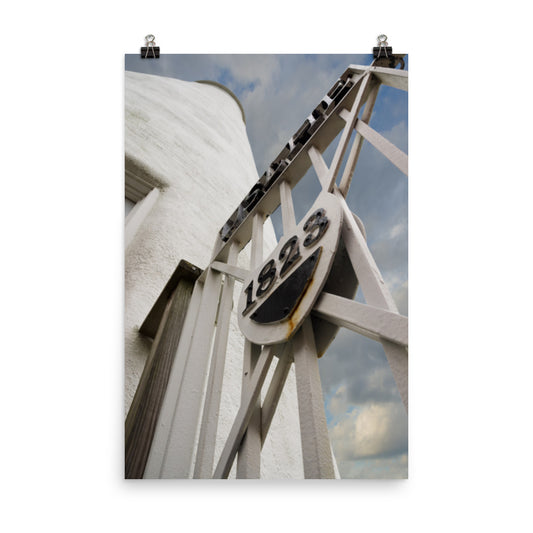 Ocracoke Island Lighthouse Against Sky Architectural Photograph Loose Wall Art Prints