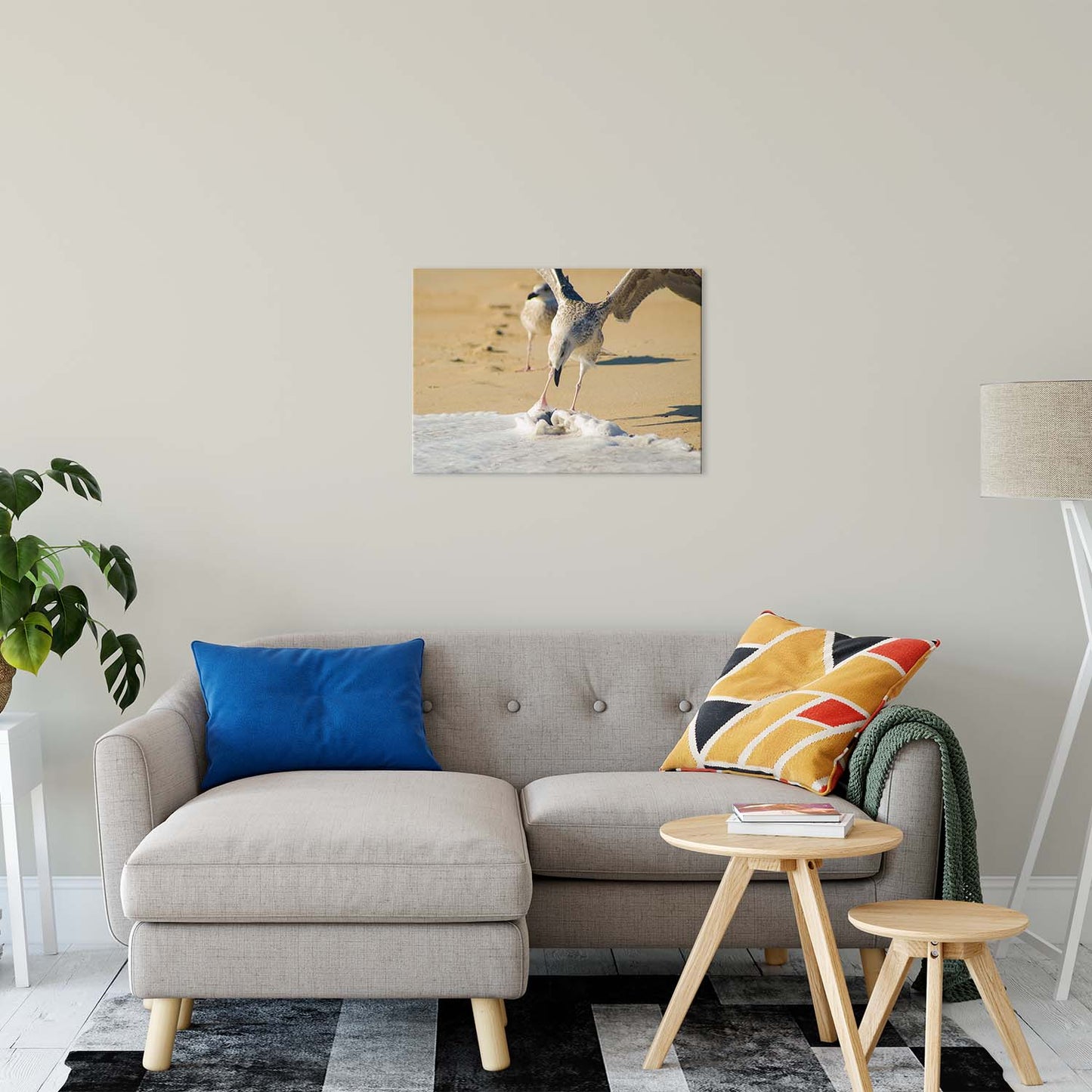 Oh That's Cold Coastal Bird Animal / Wildlife Photograph Fine Art Canvas & Unframed Wall Art Prints 20" x 30" / Canvas Fine Art - PIPAFINEART