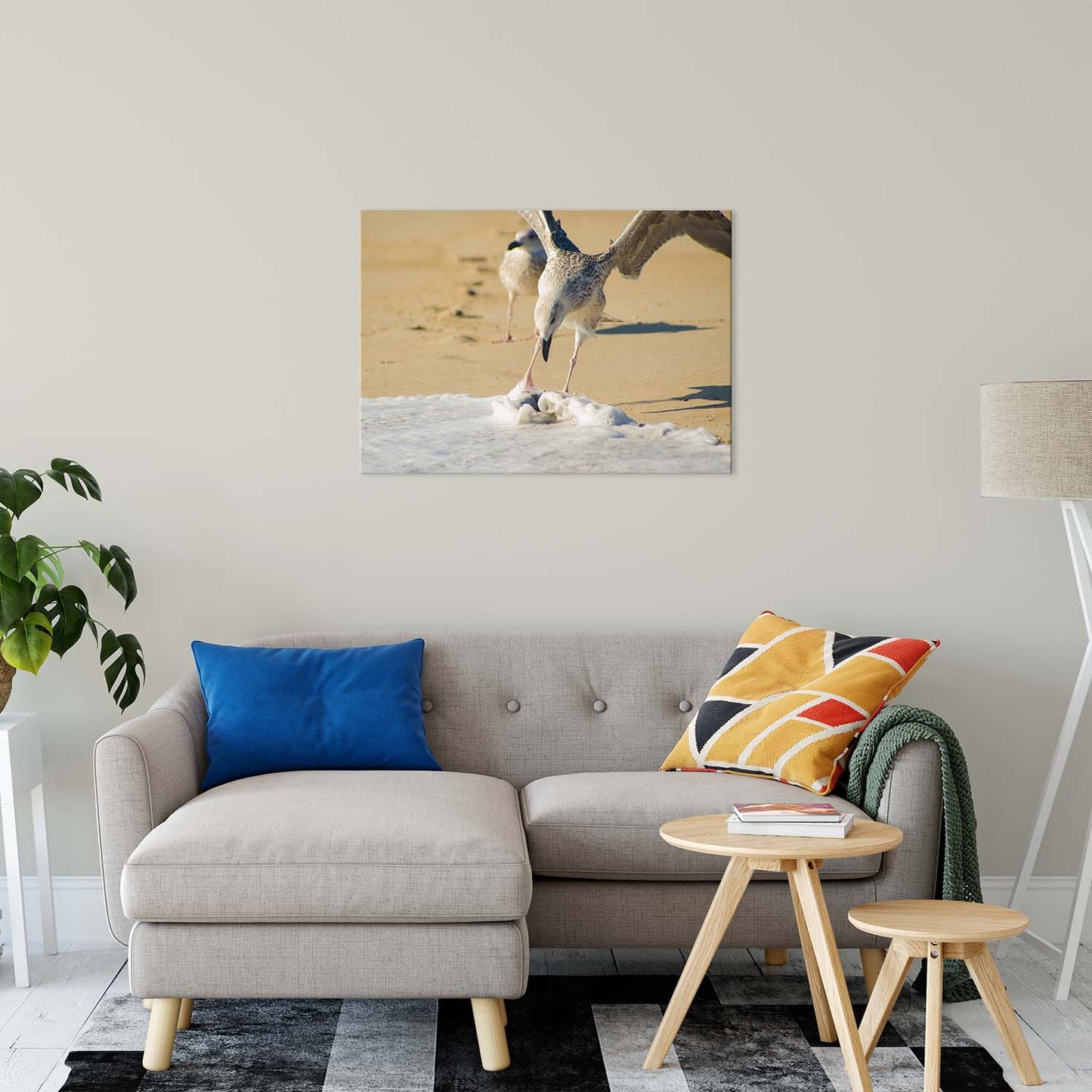 Oh That's Cold Coastal Bird Animal / Wildlife Photograph Fine Art Canvas & Unframed Wall Art Prints 24" x 36" / Canvas Fine Art - PIPAFINEART