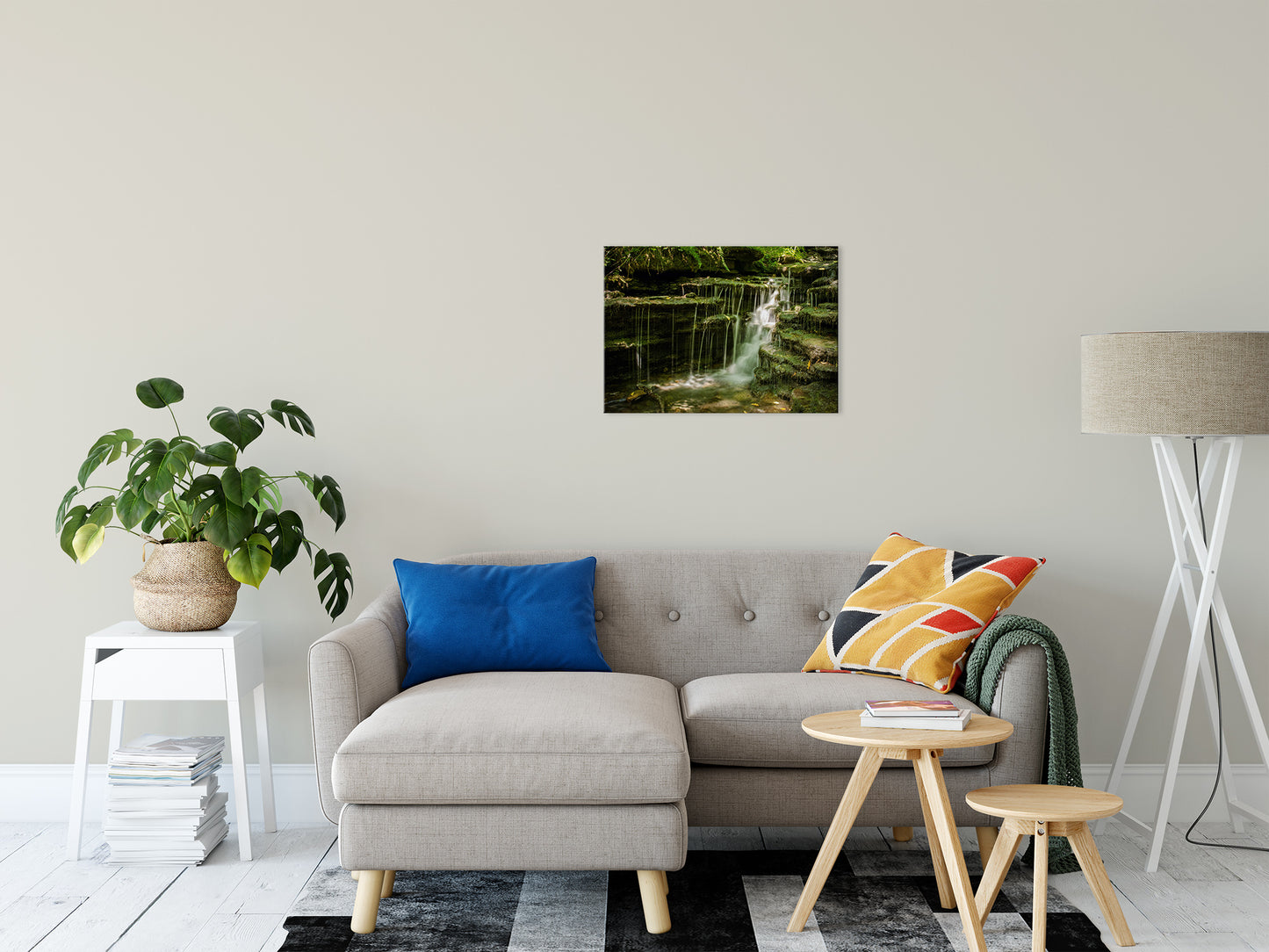 Pixley Waterfall 1 Landscape Photo Fine Art Canvas Wall Art Prints 20" x 24" - PIPAFINEART