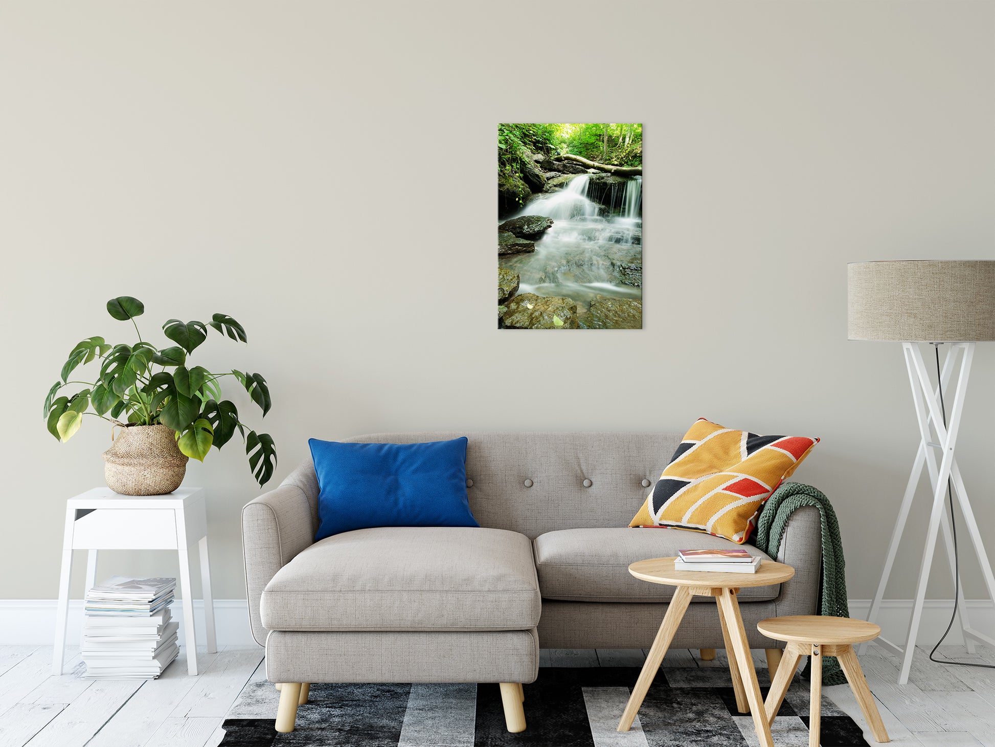 Pixley Waterfall 2 Landscape Photo Fine Art Canvas Wall Art Prints 20" x 30" - PIPAFINEART