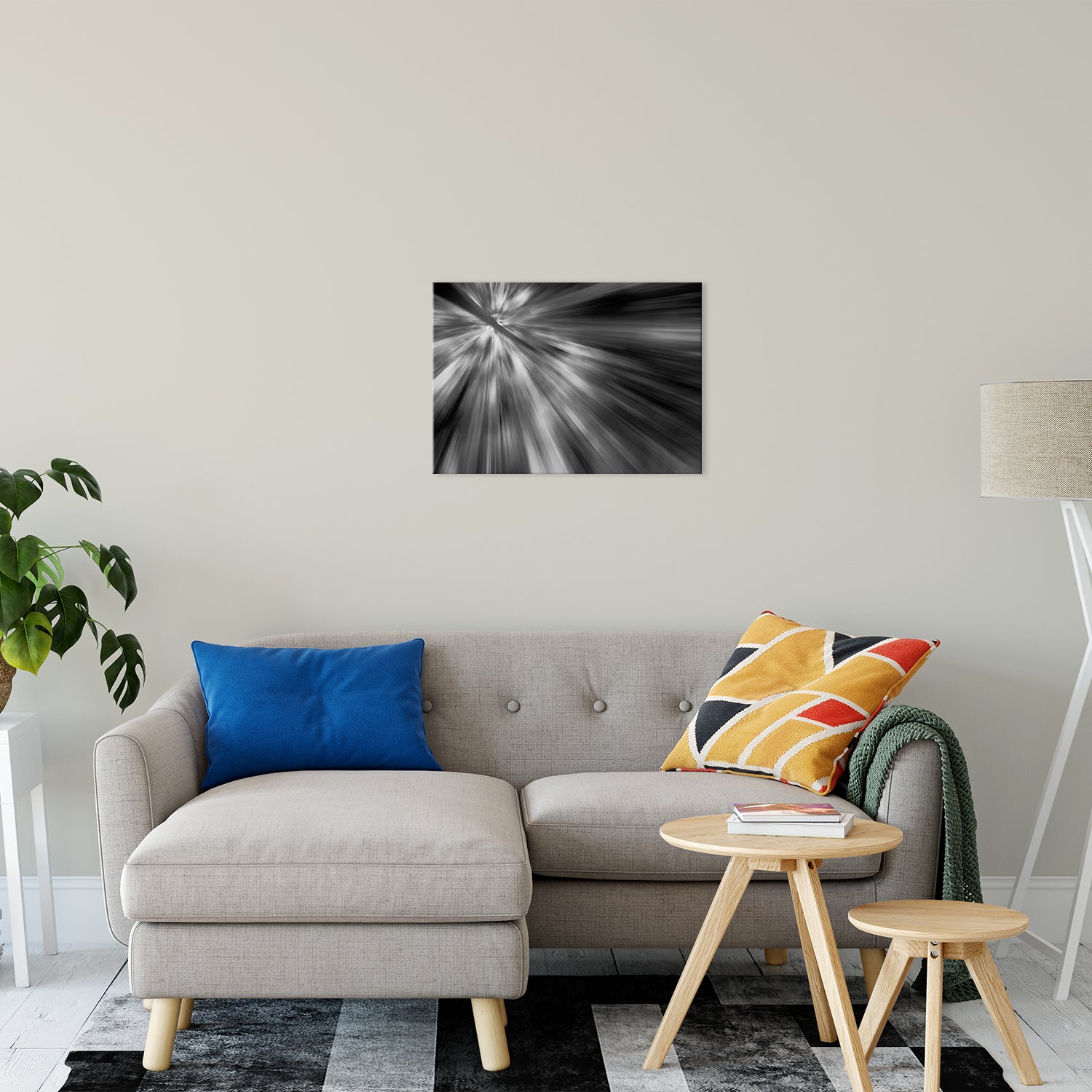 Radial Sun Rays Abstract Photo Fine Art Canvas & Unframed Wall Art Prints 20" x 24" / Fine Art Canvas - PIPAFINEART