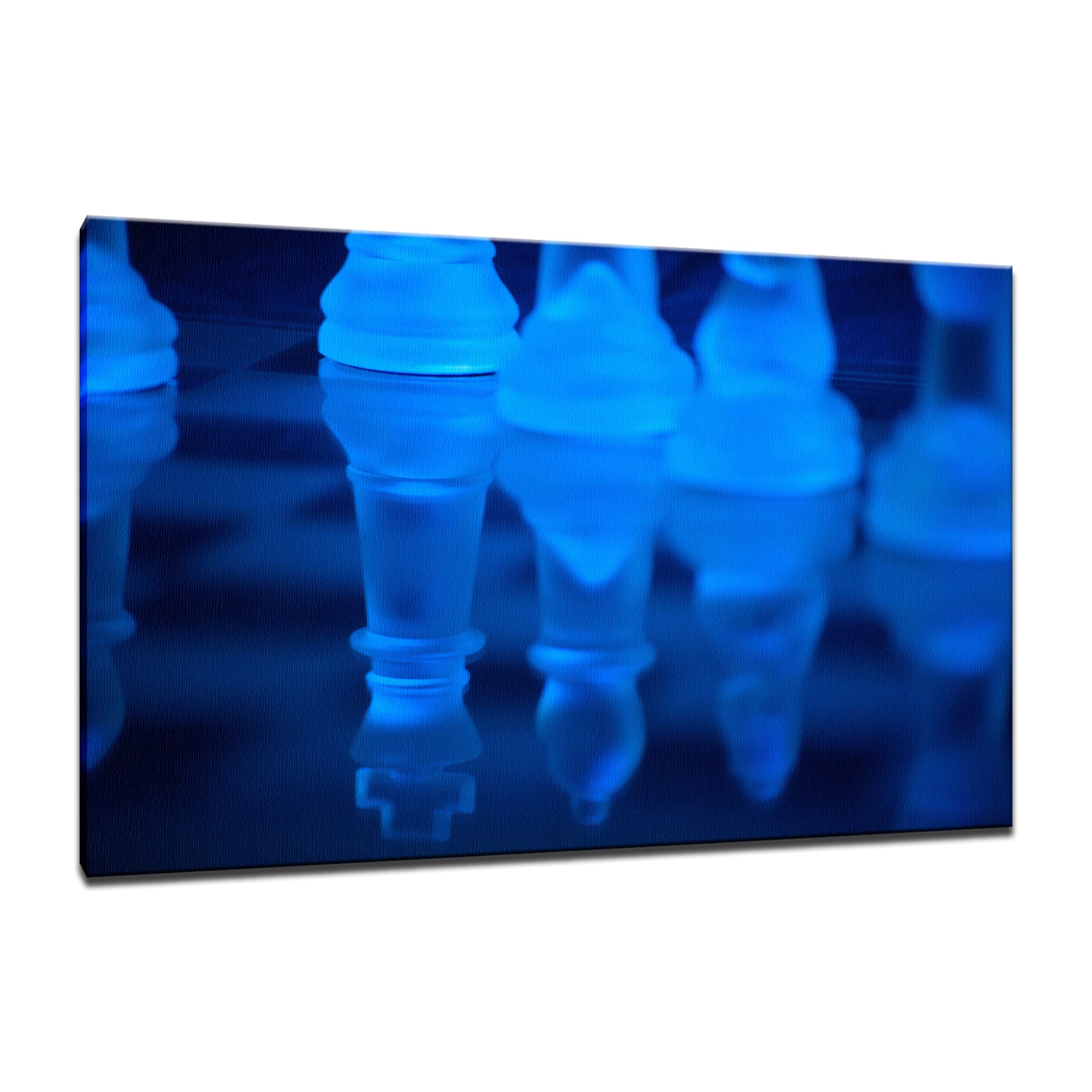Reflections, Chess Pieces Abstract Photo Fine Art Canvas & Unframed Wall Art Prints  - PIPAFINEART