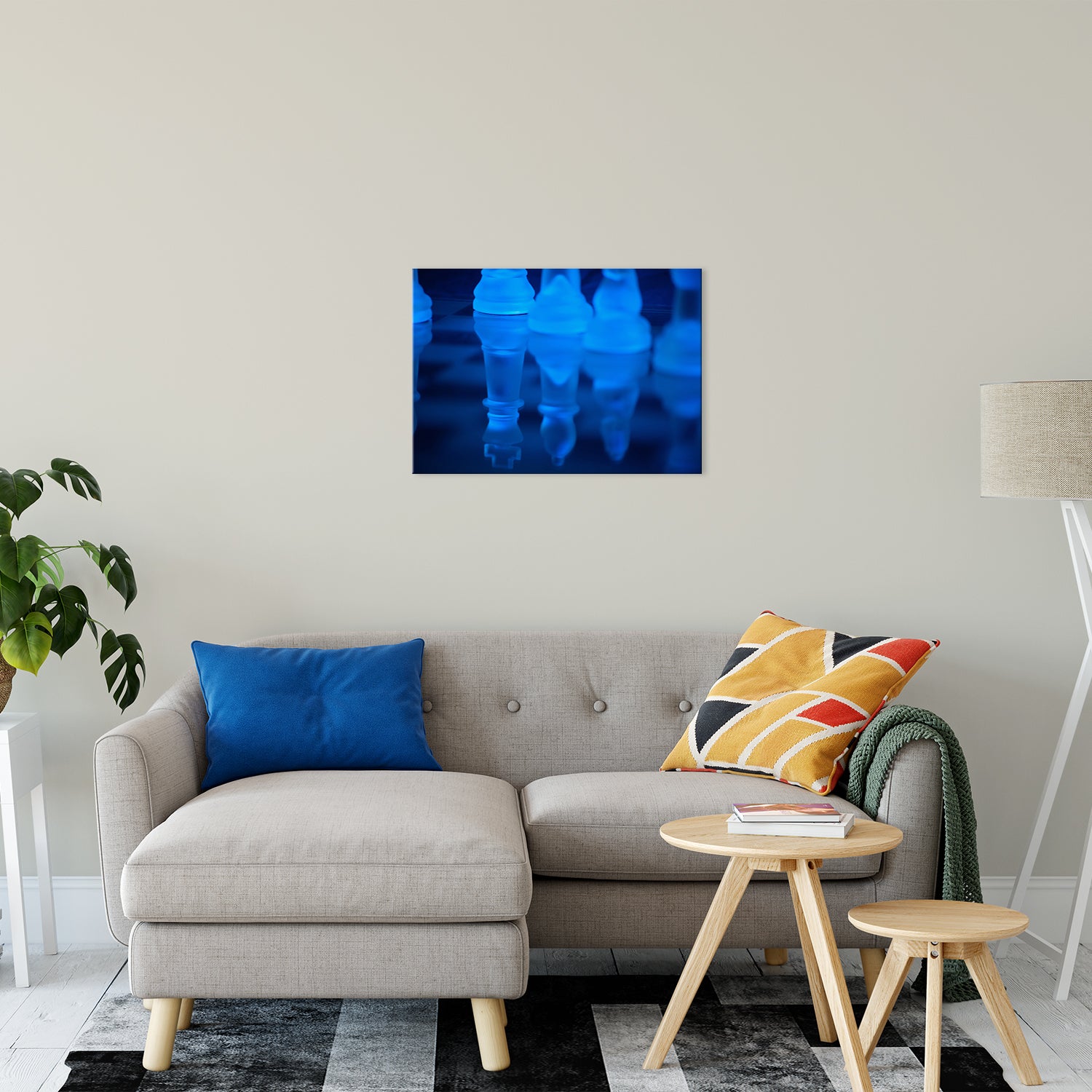 Reflections, Chess Pieces Abstract Photo Fine Art Canvas & Unframed Wall Art Prints 20" x 30" / Fine Art Canvas - PIPAFINEART