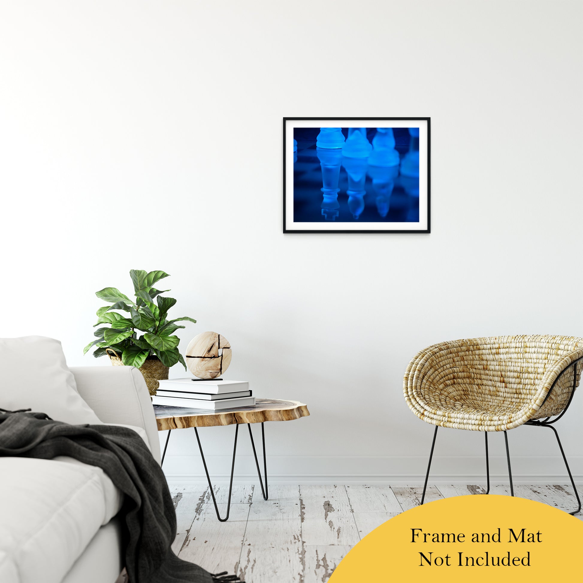 Reflections, Chess Pieces Abstract Photo Fine Art Canvas & Unframed Wall Art Prints 20" x 24" / Classic Paper - Unframed - PIPAFINEART