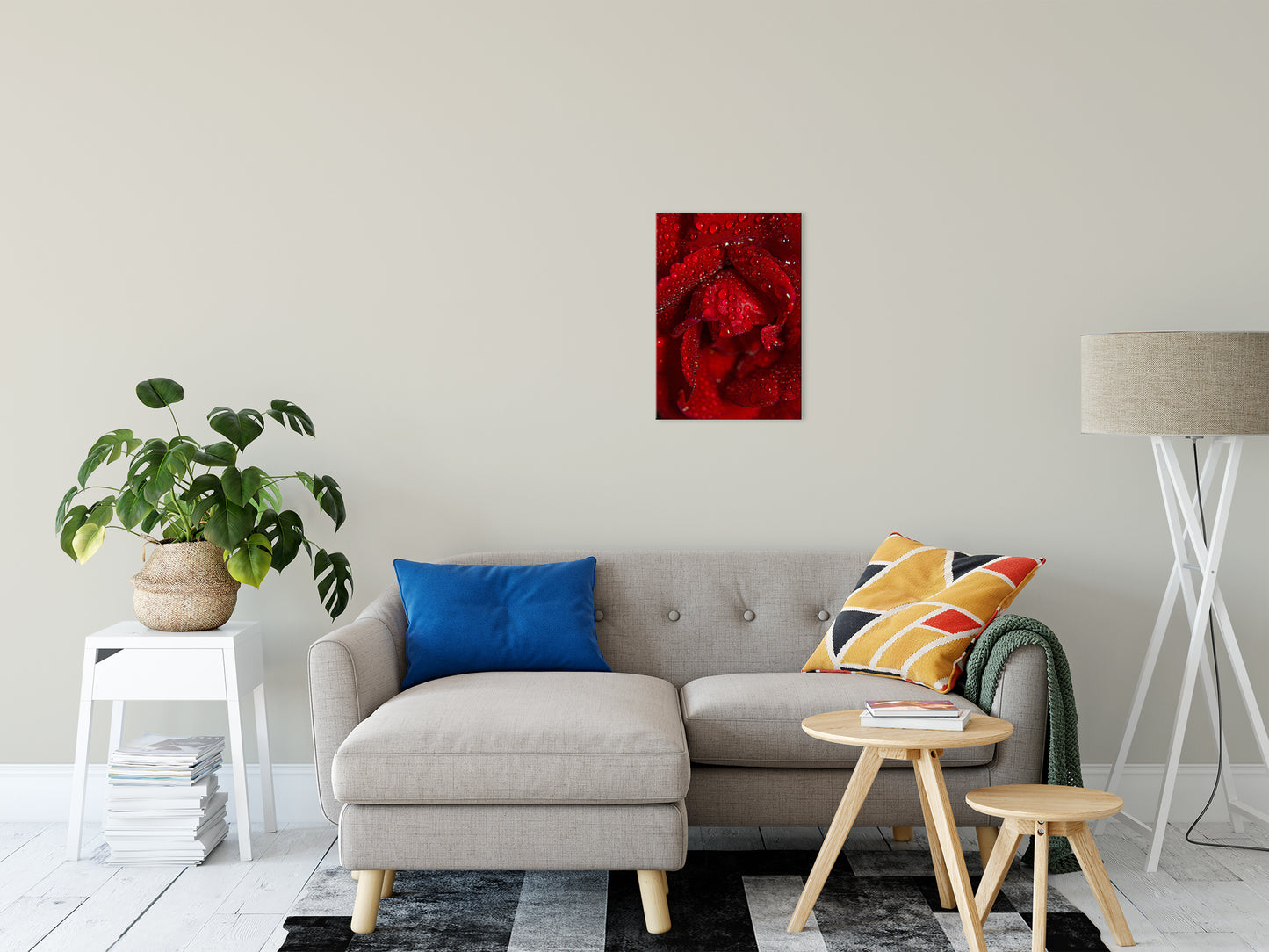 Royal Red Rose Nature / Floral Photo Fine Art Canvas Wall Art Prints 16" x 20" - PIPAFINEART