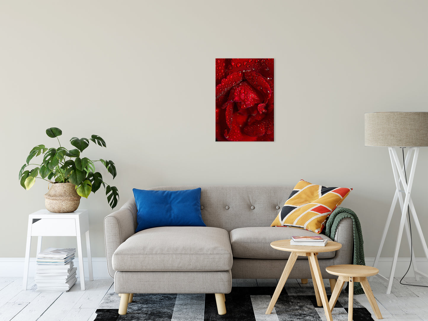 Royal Red Rose Nature / Floral Photo Fine Art Canvas Wall Art Prints 20" x 24" - PIPAFINEART