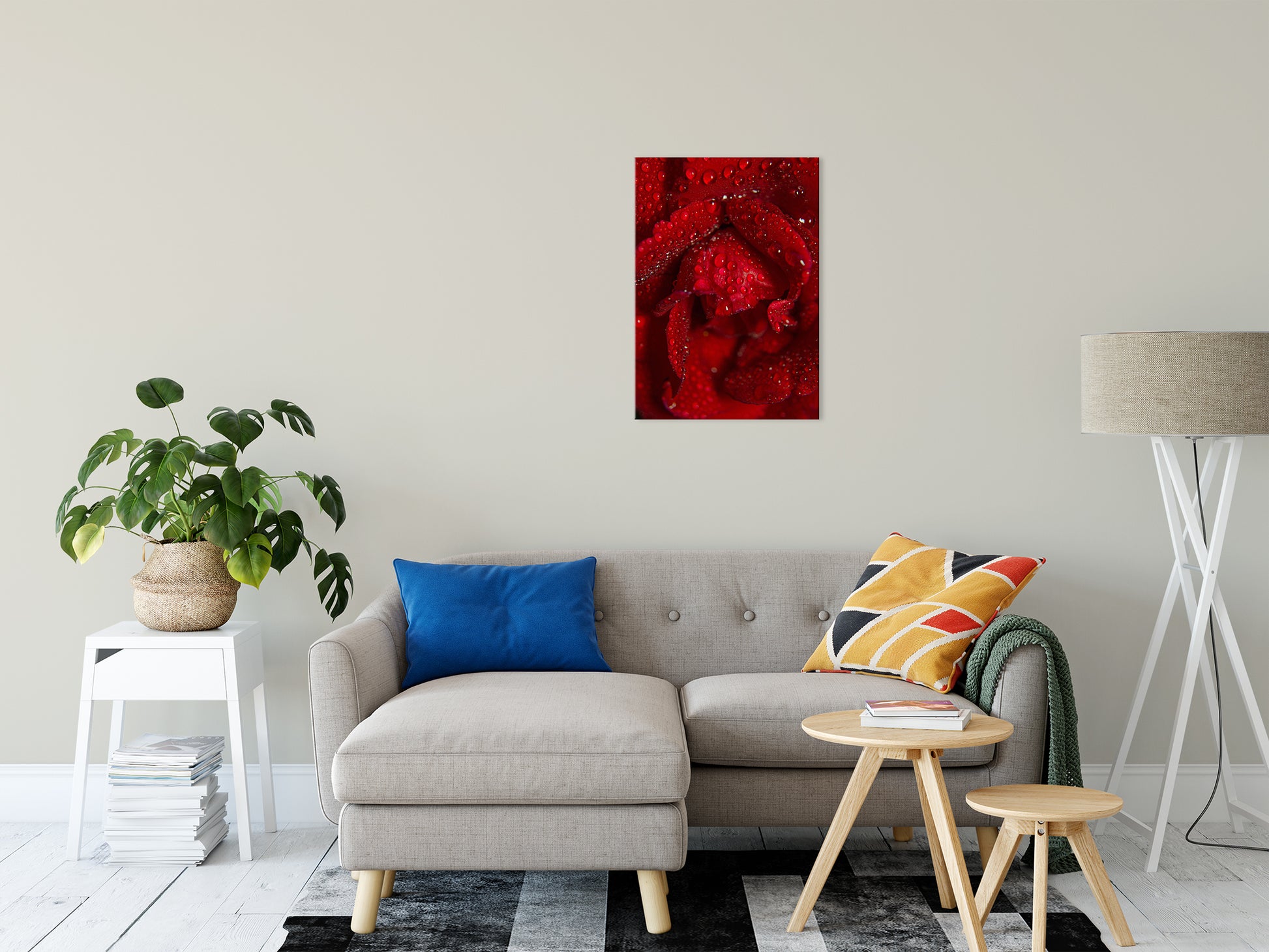 Royal Red Rose Nature / Floral Photo Fine Art Canvas Wall Art Prints 20" x 30" - PIPAFINEART