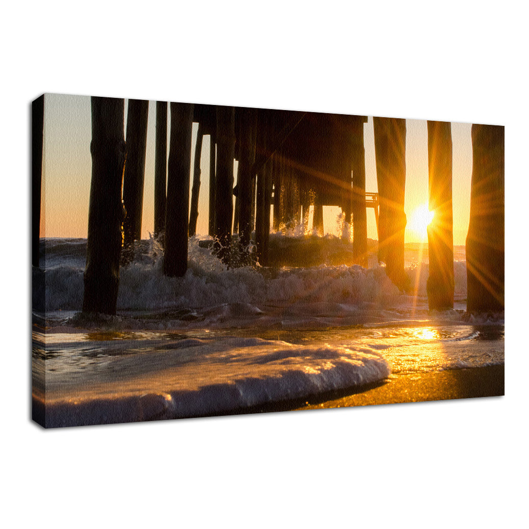 Seafoam in the Sunlight Landscape Photo Fine Art Canvas Wall Art Prints - PIPAFINEART