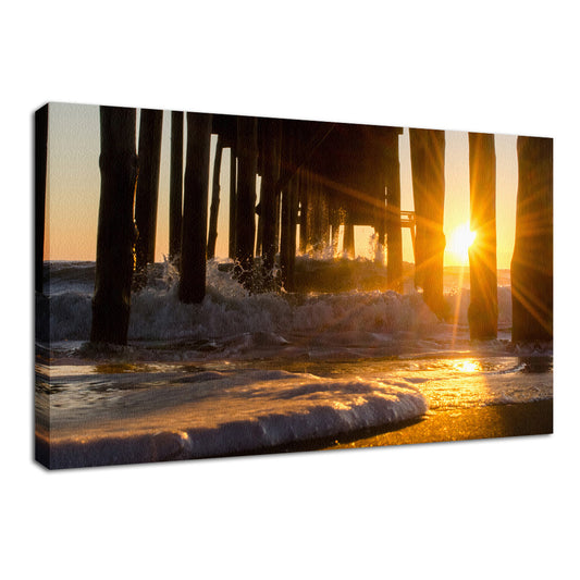 Seafoam in the Sunlight Landscape Photo Fine Art Canvas Wall Art Prints  - PIPAFINEART